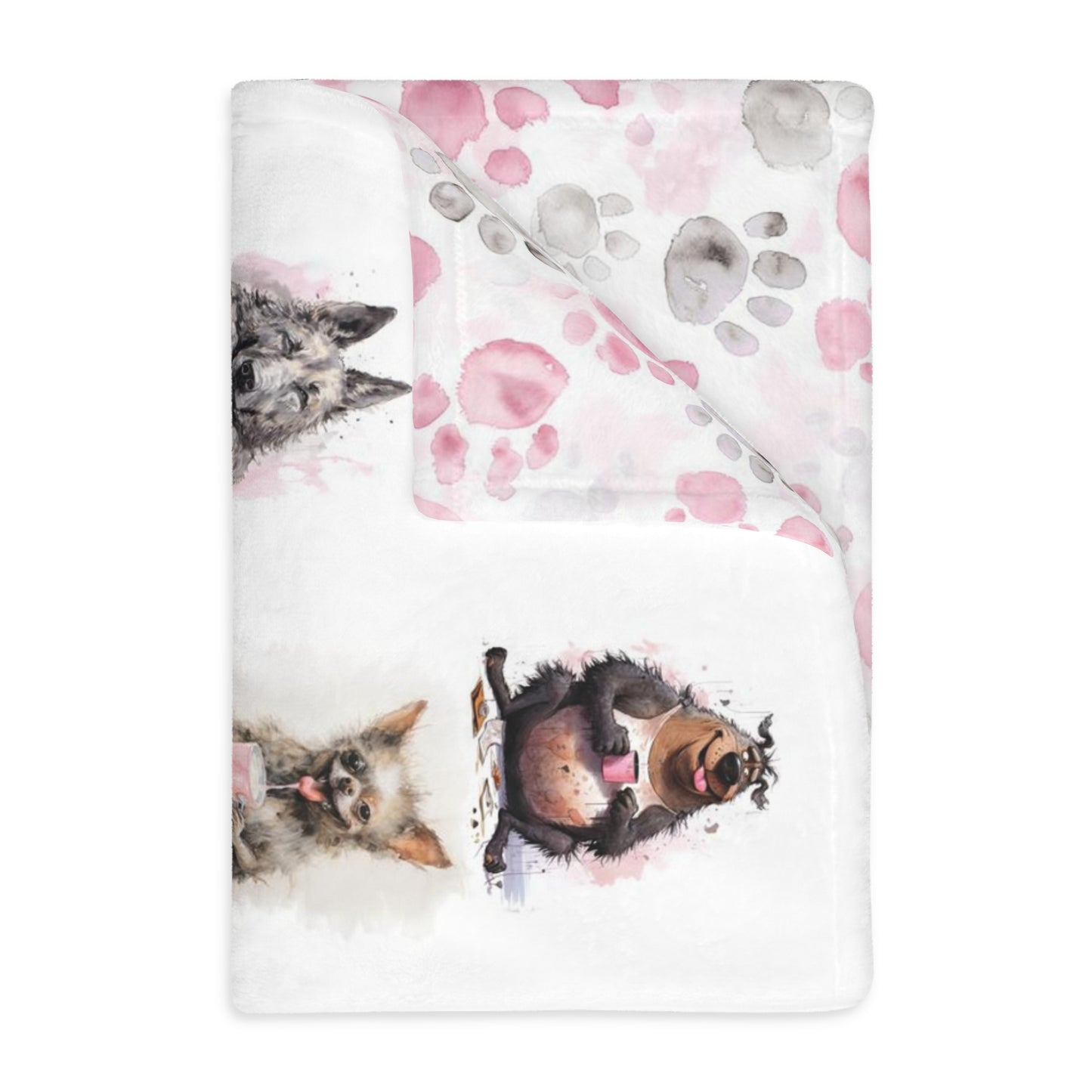 Dog-on I Love Coffee (Exclusive - Double Sided Original Art Blanket™)
