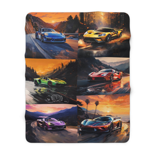 Sports Car Dreams - Original Art single sided blanket