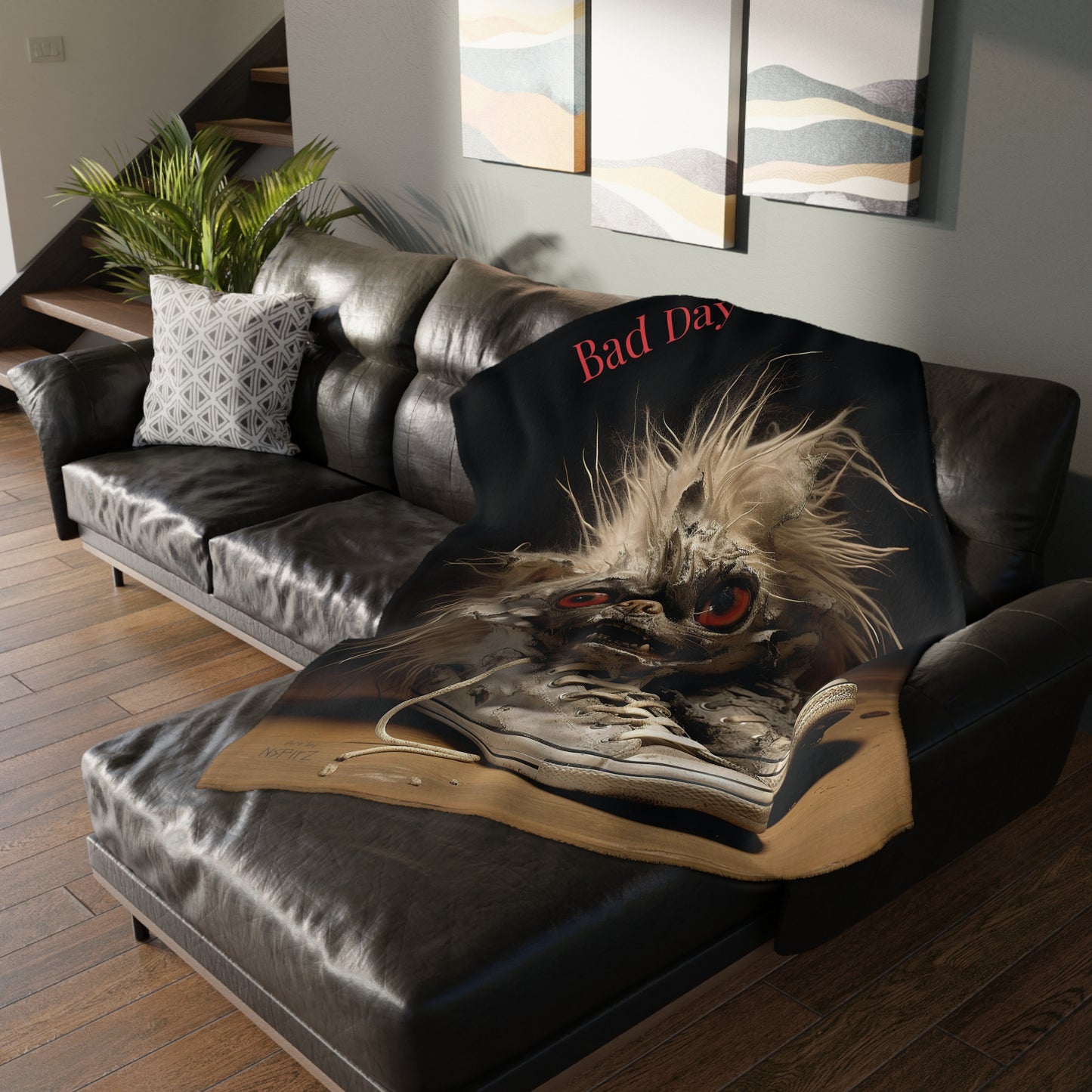 Pomeranian Crazy - Coffee Cuddle™/Reading Blanket (Exclusive - Double Sided Art Blanket)